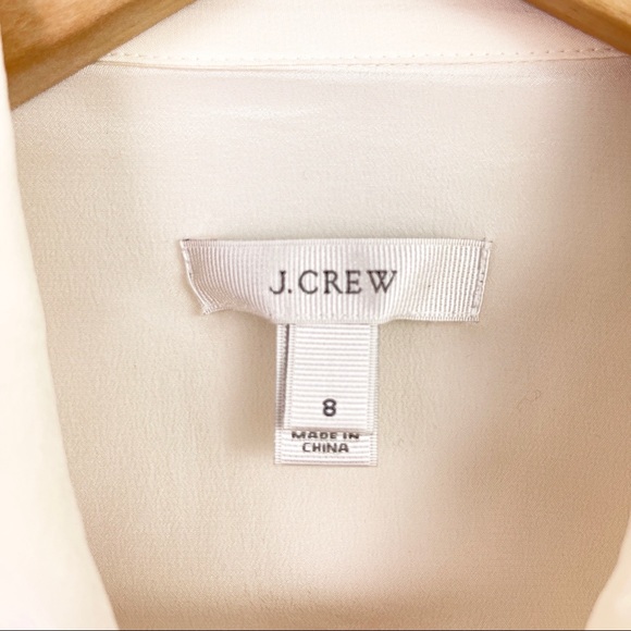 J. Crew Silk Tipped Boy Shirt with Black Piping 8 - Picture 12 of 13